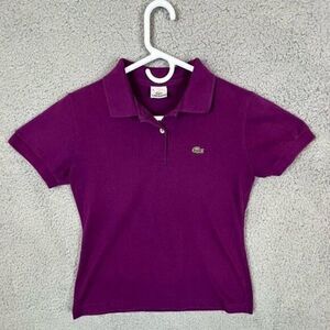 LACOSTE BOYS POLO SHIRT PURPLE SIZE 36